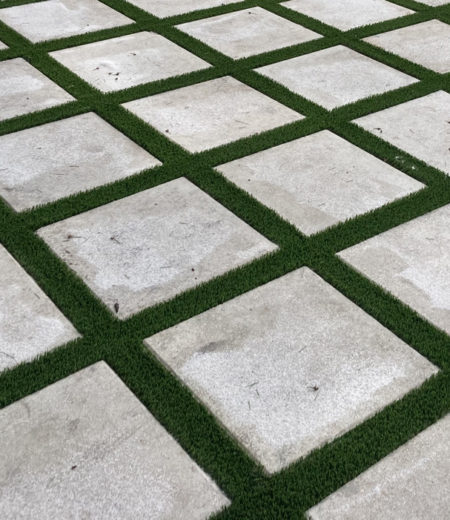 Astro Turf Installed in a Driveway at a West Palm Beach Home