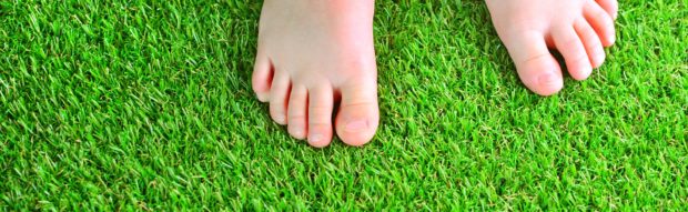 Feet on Artificial Grass in Boca Raton, Boynton Beach, Delray Beach, Lantana, Palm Beach Gardens, Wellington